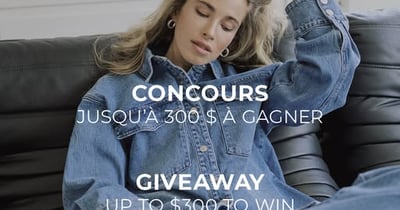 Concours Gagnez un certificat cadeau pour la vente d'échantillon du 13 et 14 mars!
