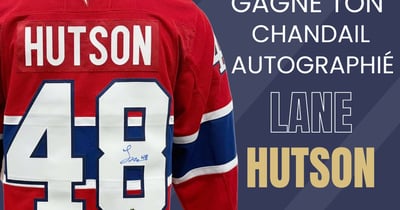 Concours Gagnez un chandail autographié de Lane Hutson!
