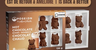 Concours Gagnez un coffret Variété de Bombes à Chocolat Chaud 2.0 Poseidn!