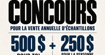 Concours Gagnez un crédit magasinage de 500$ et 1 crédit de 250$ pour votre ami!
