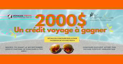 Concours Gagnez un crédit voyage de 2000$!