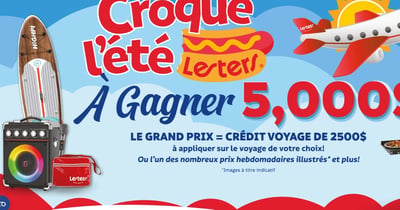 Concours Gagnez 5000$ en prix avec Lesters!