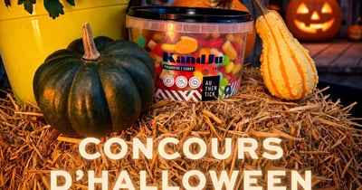 Concours Gagnez un délicieux sceau Mélange Halloween de 1,4 kg de bonbons KandJu!