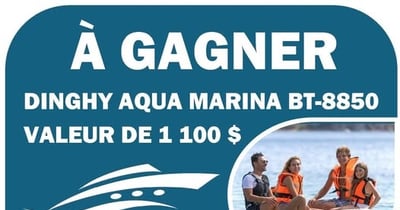 Concours Gagnez un DINGHY AQUA MARINA BT-88850 d'une valeur de 1100$ !
