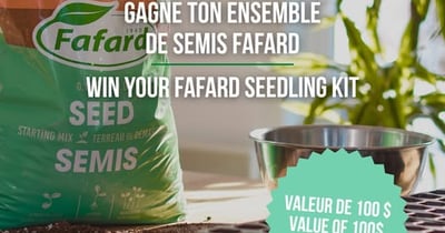 Concours Gagnez un ensemble cadeau pour des semis réussis!