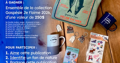 Concours Gagnez un ensemble de la toute nouvelle collection Gaspésie Je t'aime de Rhéal Pitre Sports!