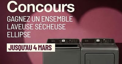 Concours Gagnez un ensemble laveuse sècheuse Ellipse!