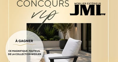 Concours Gagnez un fauteuil extérieur de la collection Wexler!