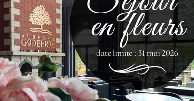 Concours Gagnez un Forfait Escapade pour deux personnes à l'Auberge Godefroy!