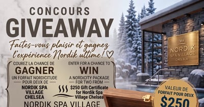 Concours Gagnez un forfait Nordicitude pour deux personnes au Nordik Spa Village Chelsea!