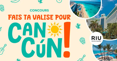 Concours Gagnez un Forfait Vacances tout compris de 7 Nuits pour 2 Personnes au Riu Cancún