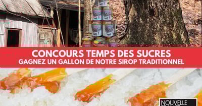 Concours Gagnez un gallon de sirop d'érable pur!