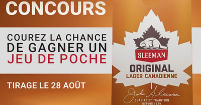 Concours Gagnez un jeu de poche Sleeman!