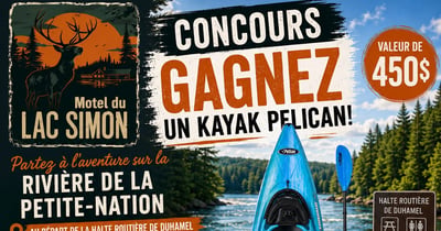 Concours Gagnez un Kayak Pelican!