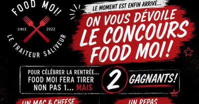 Concours Gagnez un Mac & Cheese à la façon Food Moi et un repas du chef!