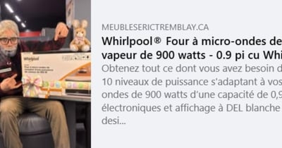 Concours Gagnez un micro-onde Whirlpool!