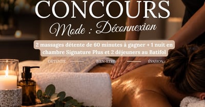 Concours Gagnez un moment de détente pour deux au Spa du Littoral!
