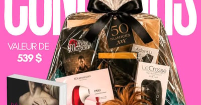 Concours Gagnez un panier-cadeau de votre choix chez Cinquante Nuances!