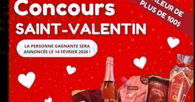 Concours Gagnez un panier cadeau d'une valeur de 100$!