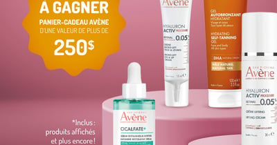 Concours Gagnez un panier-cadeau rempli de produits Avène!