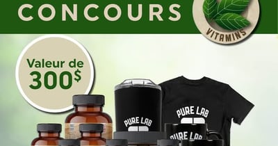 Concours Gagnez un panier-cadeau santé de Pure Lab Vitamins!