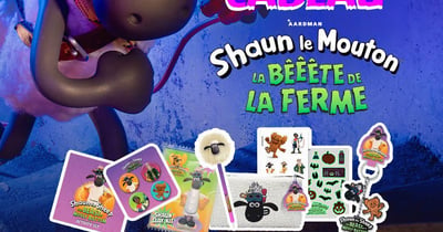 Concours Gagnez un paquet cadeau de Shaun le Mouton: La bêêête de la ferme!