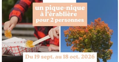 Concours Gagnez un pique-nique pour deux personnes à la Cabane à sucre Constantin Grégoire!