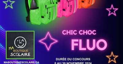 Concours Gagnez un sac à dos chic choc Lavoie FLUO fabriqué par Sac Lavoie!