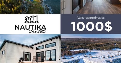 Concours Gagnez un séjour aux Chalets Nautika en Gaspésie! Concours Gagnez un séjour aux Chalets Nautika en Gaspésie!
