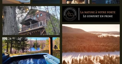Concours Gagnez un séjour de 2 nuits au chic-chalet L’Ensoleillé avec Hébergements Larivière