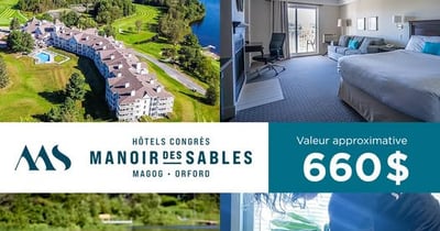 Concours Gagnez un séjour pour deux personnes au Manoir des Sables!