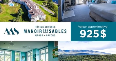 Concours Gagnez un séjour relaxant pour 2 personnes au Manoir des Sables! Concours Gagnez un séjour relaxant pour 2 personnes au Manoir des Sables!