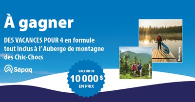 Concours Gagnez un séjour tout inclus pour 4 personnes à l’Auberge de montagne des Chic-Chocs!