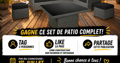 Concours Gagnez un set de patio complet!
