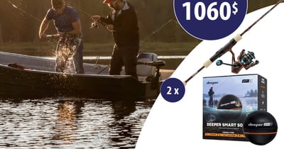 Concours Gagnez un sonar Deeper Pro+ 2 ET deux ensembles de cannes!