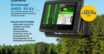 Concours Gagnez un sonar Garmin ECHOMAP UHD2 95 SV!