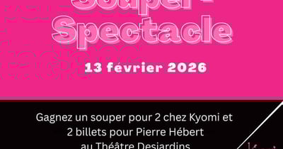 Concours Gagnez un souper pour deux chez Kyomi!