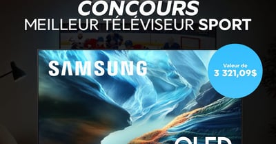 Concours Gagnez un téléviseur Samsung S90H OLED 4K de 65 pouces!