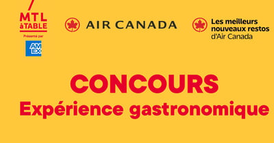 Concours Gagnez un voyage culinaire pour deux personnes!