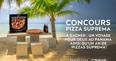 Concours Gagnez un voyage pour deux au Panama et un an de pizzas Suprema!