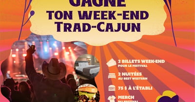 Concours Gagnez un week-end Trad-Cajun!