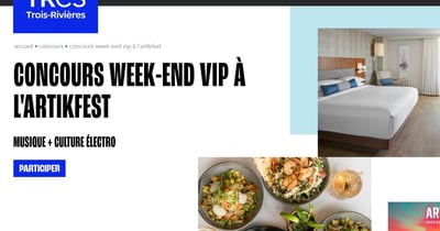 Concours Gagnez un Weekend VIP pour deux d'une valeur de 1000$!