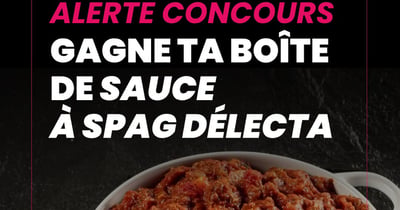 Concours Gagnez une boîte de sauce à spaghetti Délecta!