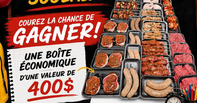 Concours Gagnez une boîte économique de la Boucherie terre et mer inc!