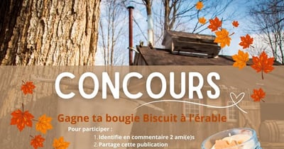 Concours Gagnez une bougie biscuit à l'érable!