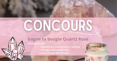Concours Gagnez une bougie Quartz Rose!