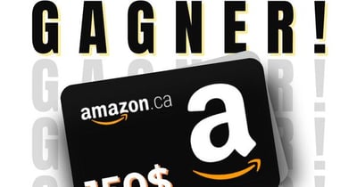 Concours Gagnez une carte-cadeau Amazon de 150 $!