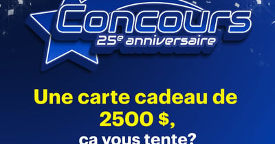 Concours Gagnez une carte-cadeau Best Buy de 2500$!