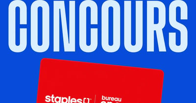 Concours Gagnez une carte-cadeau Bureau en Gros de 200$!