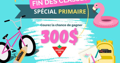Concours Gagnez une carte-cadeau Canadian Tire de 300$!